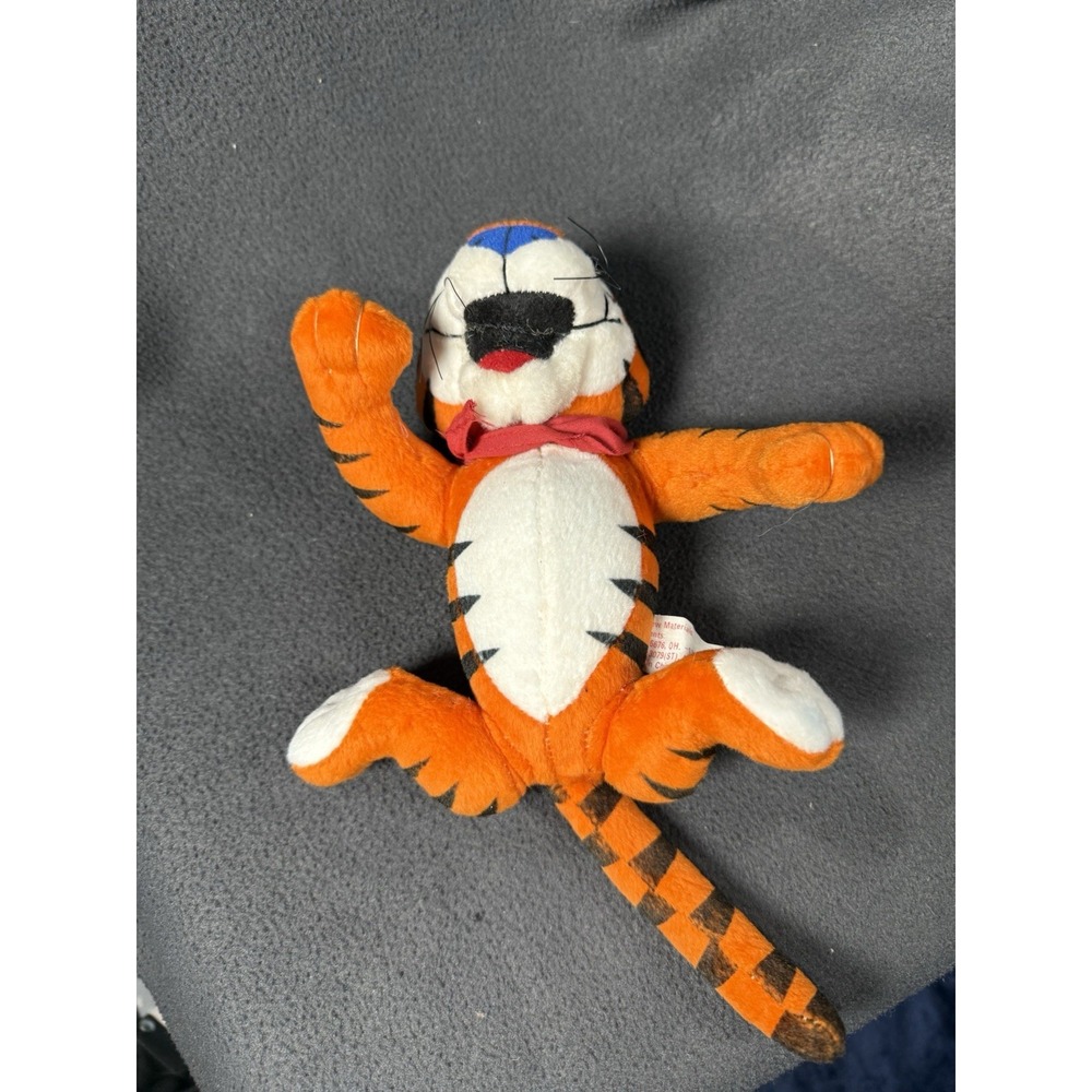 Vintage 1997 Kellogg's Tony the Tiger Frosted Flakes 9" Plush Jointed Toy - Picture 7 of 7